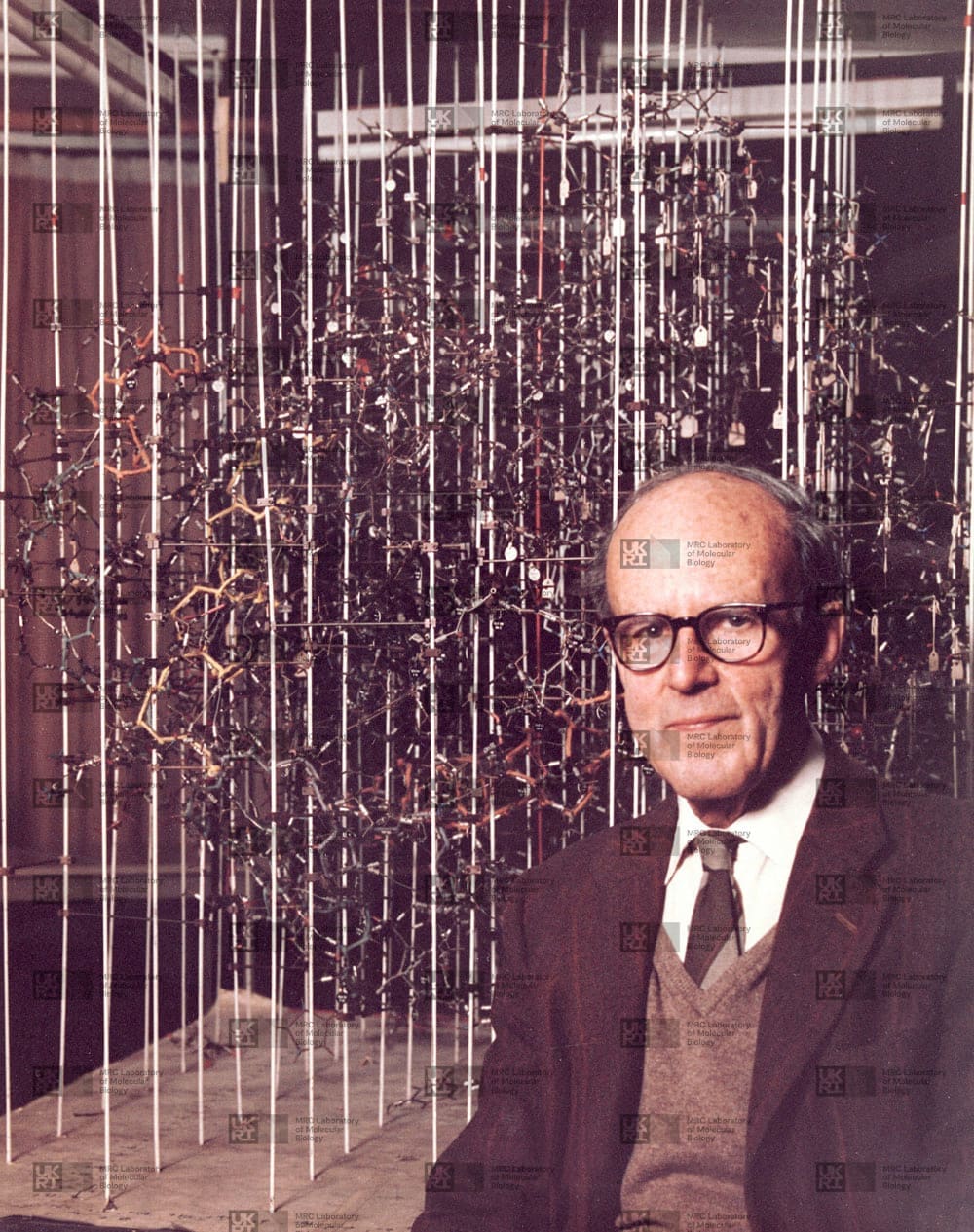 Max Perutz with watermark LMB logo