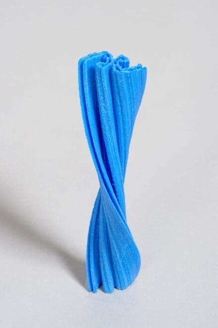 Blue spiralled structure