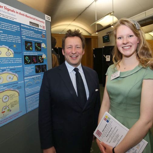 Cara Ellison with Ed Vaizey, MP, Photo by John Deehan Photography Ltd