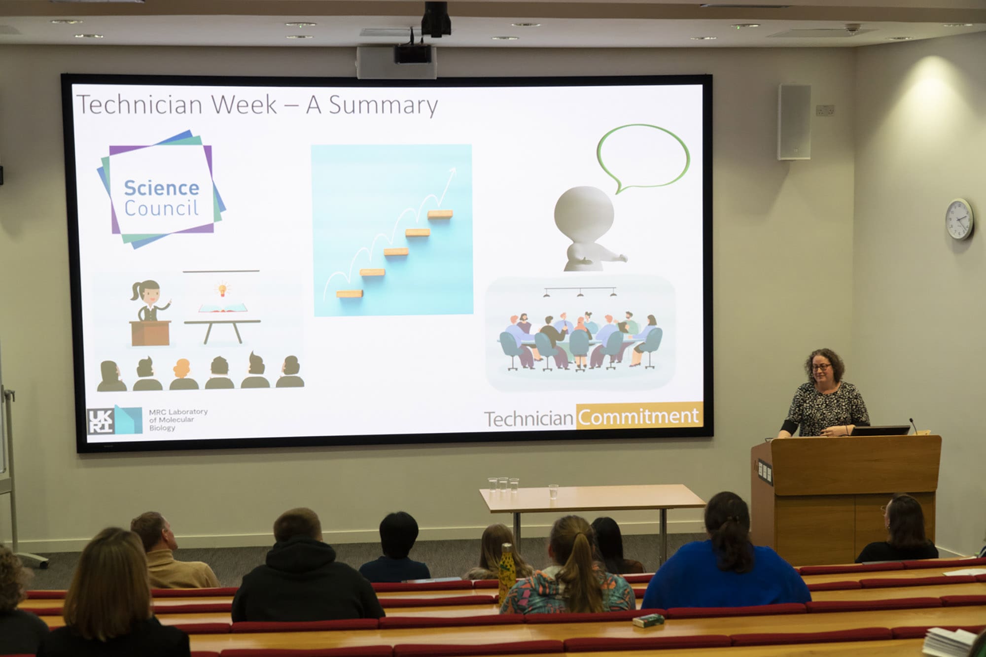 Alison Lane concluding the Technicians Week