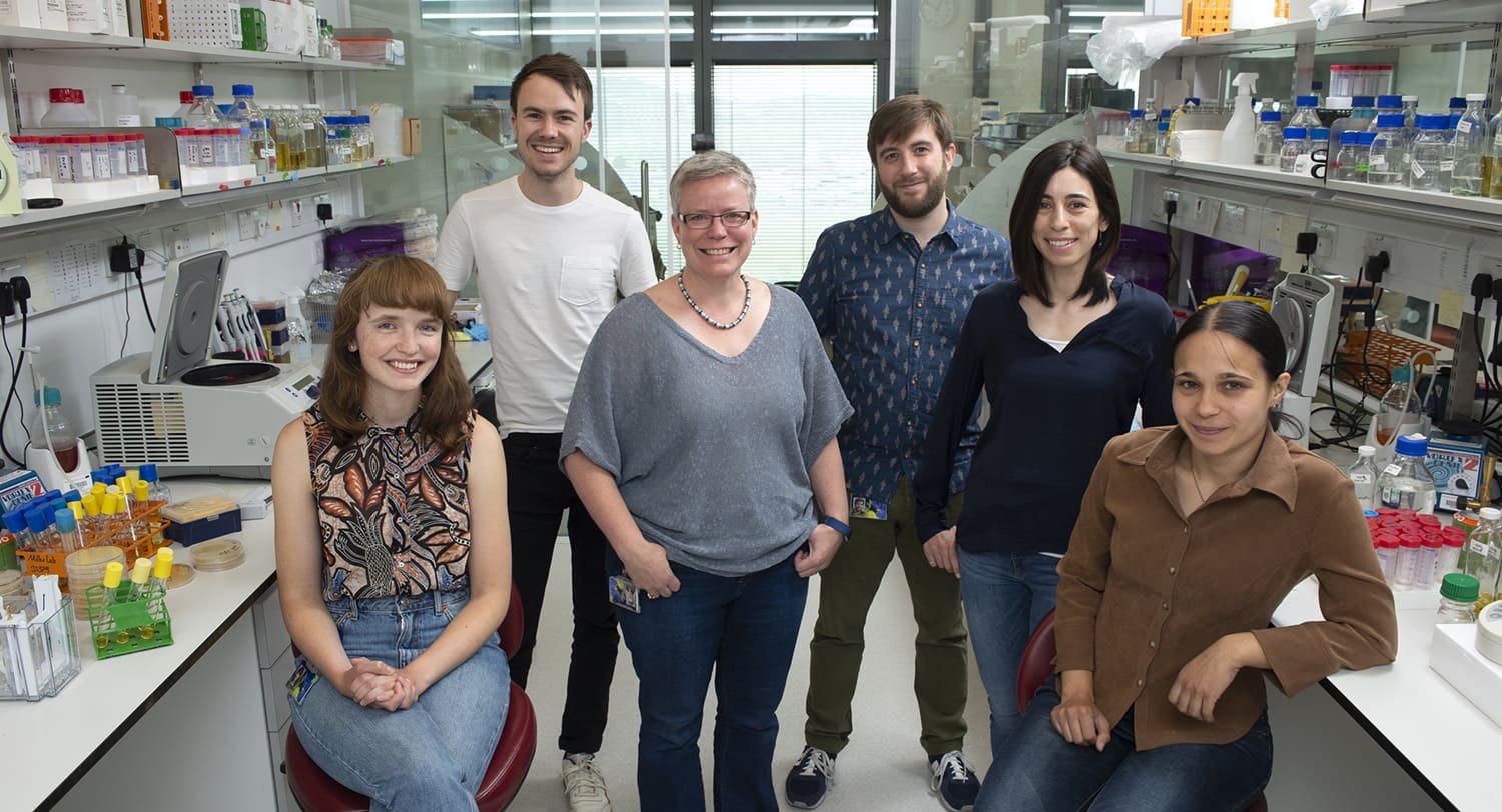 Liz Miller with her lab group
