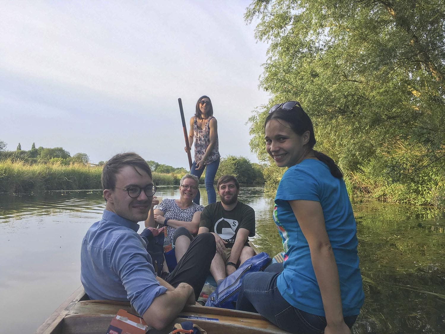 Liz Miller Lab group punting