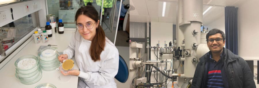 Researchers in laboratory