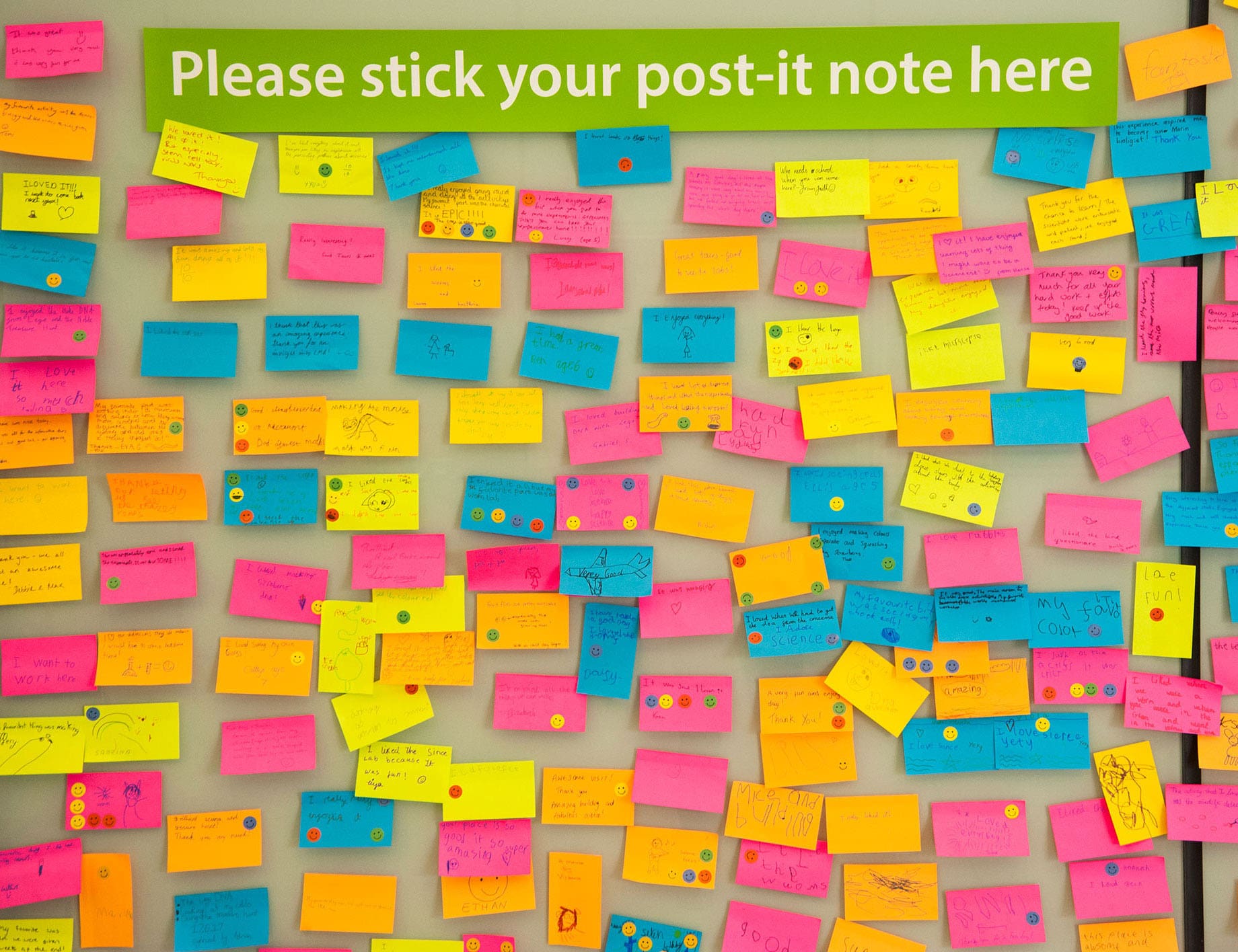 post-it note feedback