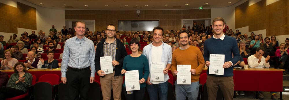 Jan Löwe, Simonas Masiulis, Ana Casañal, Juan Garaycoechea, Claudio Alfieri, and Ben Falcon