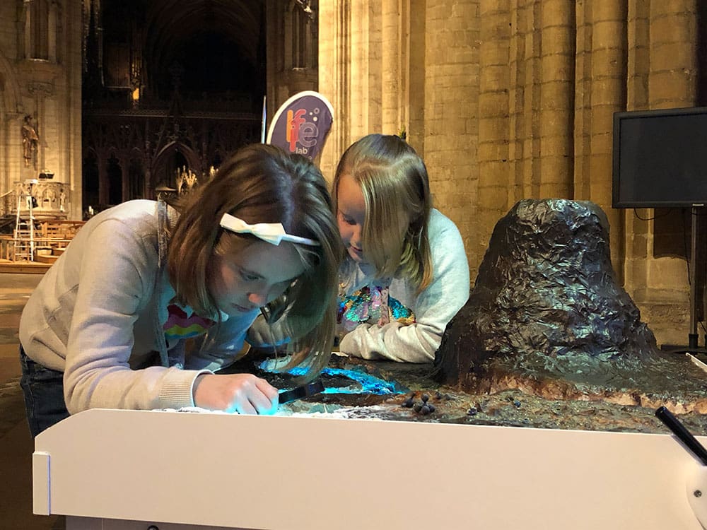 Children looking for the fundamental molecules of life on the early Earth