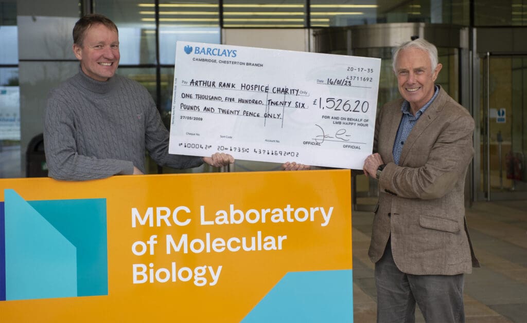 Donation cheque handover